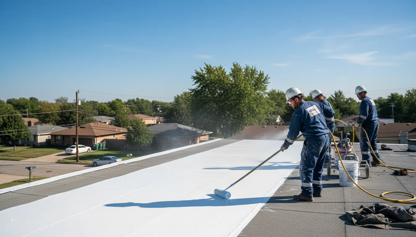 Commercial roof coating in Guerra, TX near me